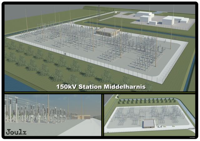 Station TenneT Middelharnis